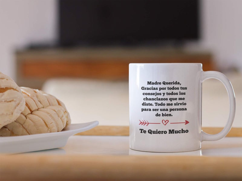 Casitika Regalos para Mama. Tazas para Cafe de Dia de Madres. Querida Madre Mug for Mothers Day in Spanish. Gifts for Latin Mom for Birthday. (11 oz White) - Image 3